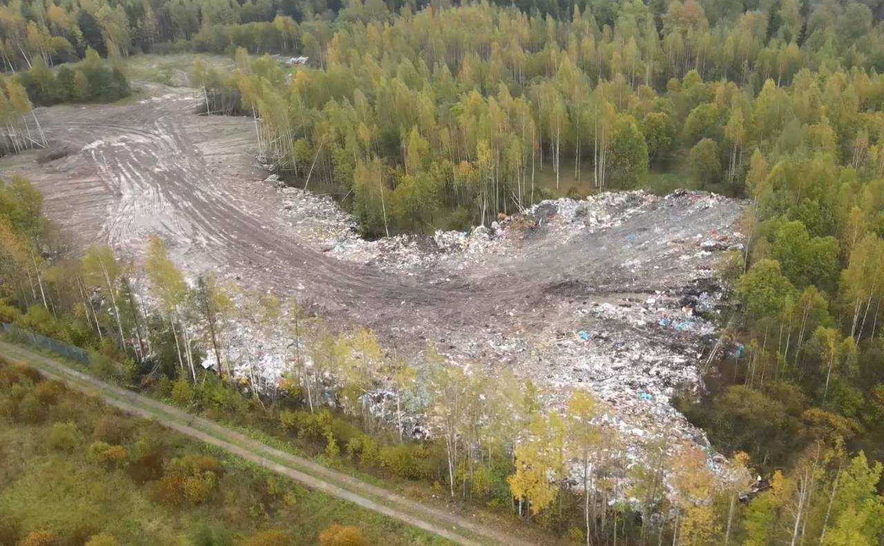 Отходы I класса нашли на свалке в Низино Ленобласти, где с февраля введен режим ЧС из-за химического запаха